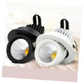 COB Embedded Aluminum Recessed Modern Super Bright LED Anti-glare Warm Light White 6000K Commercial Spotlight Shop Ceiling Light