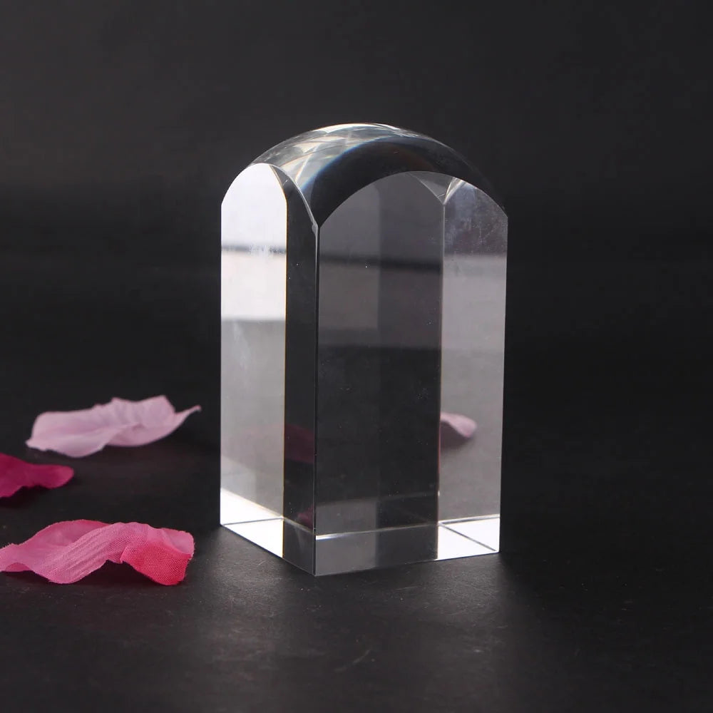 MH-ZZ090 Crystal clear 3d Paperweight for Wedding or Decoration Cube