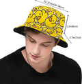 Summer Fashion Designer Reversible Custom Logo All Over Print Embroidered Cotton Fisherman Bucket Hat With Private Brand Label
