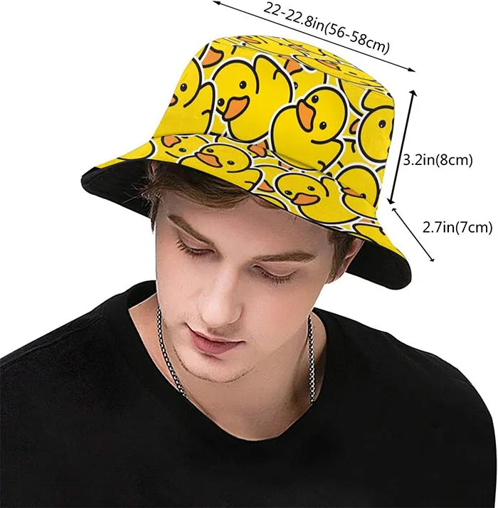 Summer Fashion Designer Reversible Custom Logo All Over Print Embroidered Cotton Fisherman Bucket Hat With Private Brand Label