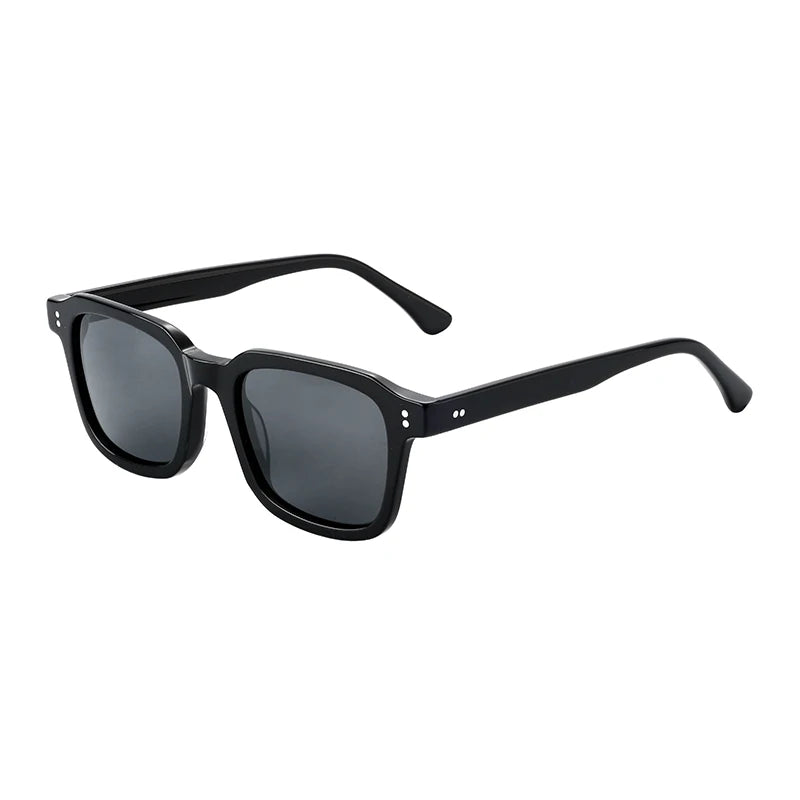 High Quality Fashion Square Acetate Frame Sunglasses Men Polarized Sun Glasses for Uv400