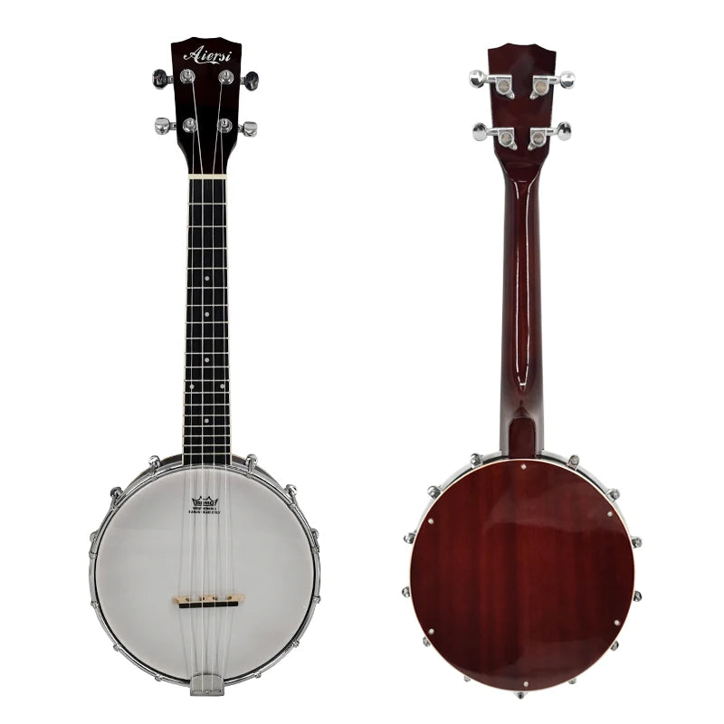 Aiersi Brand OEM ODM Mahogany Hot Sale Aiersi Brand Concert Size Ukulele Concert Banjolele for Sale