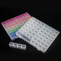 Wholesale Professional Portable 56-Grid PP Material Nail Jewelry Storage Box with Independent Cells for Salon Use