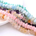 Fan Wholesale 6X11mmcutting Plane Irregular Shape Nature Crystal Rose Quartz Amethyst Zmazonite DIY Jewelry for Bracelet
