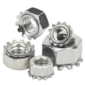 Wholesale Din985 Stainless Steel Lock Nut M5 5/16 Nylon Insert Lock Nut Self-locking Hexagon Lock K Nuts