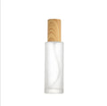 20ml 30ml 40ml 50ml 60ml 80ml 100ml 120ml Frost Lotion Pump Spray Bottle Glass Cosmetics Bottle With Imitation wood grain cover