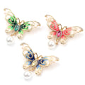 Personalized Cute Animal Insect Brooch Waist Enamel Crystal Pearl Brooch Pin Butterfly Brooch