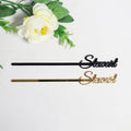 Cocktail Bar Accessories Personalized Name Drink Stirrers Bridal Wedding Custom Swizzle Sticks Party Picks Table Birthday Decor