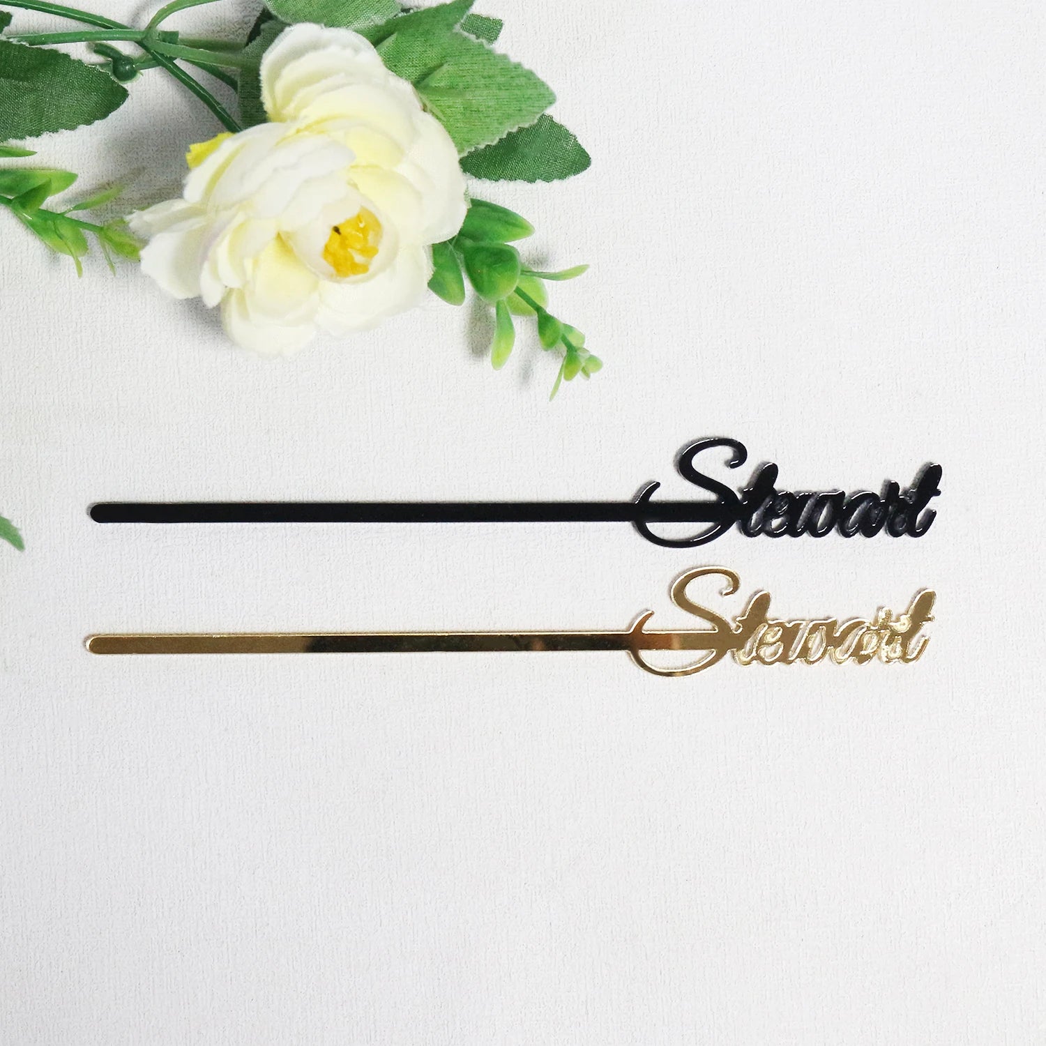 Cocktail Bar Accessories Personalized Name Drink Stirrers Bridal Wedding Custom Swizzle Sticks Party Picks Table Birthday Decor