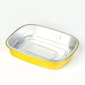 RESG Stackable Oven Safe Aluminum Foil Rectangular Barbecue Food Takeaway Packing Lunch Box Disposable Lunch Container with Lid