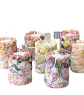 Hot Sale Romantic Rose Dried Flowers Soy Wax Handmade Luxury Scented Candles for New Year Gifts Party Supplies