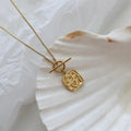 Fashion Jewelry 2021 Delicate Charm OT Chain Necklace Stainless Steel 18K Gold Plated Dainty Dragon Pendant Box Chain Necklace