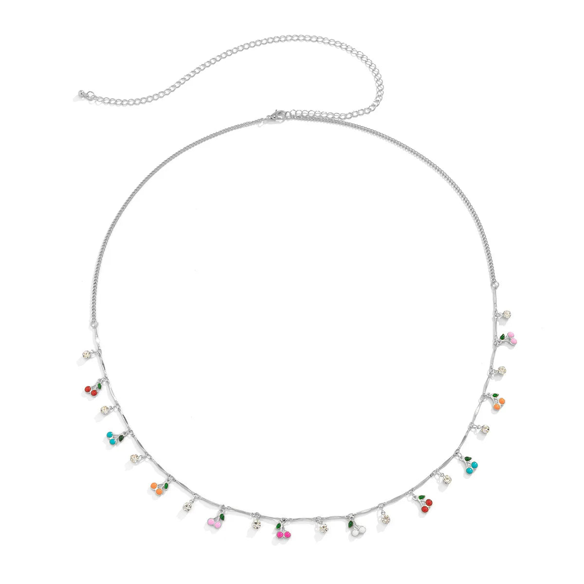Handmade Glass Seed Beads Summer Fruit Charms Waist Belly Chain Body Jewelry Women