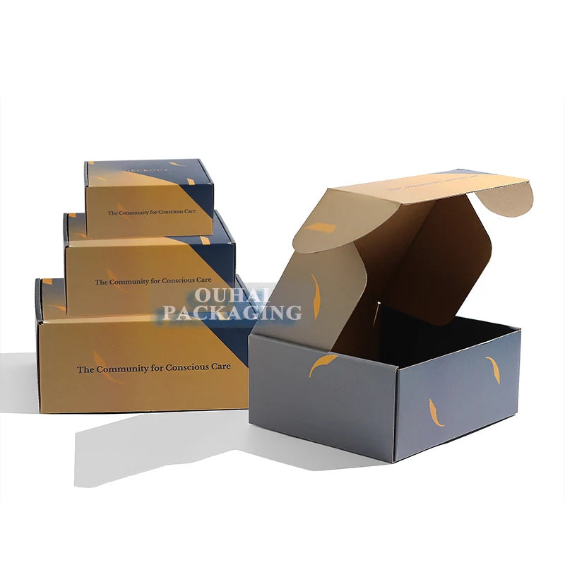 Custom Create Jewellery Mailer Packaging Box Eco Friendly Corrugated Paper Shipping Mailling Boxes for Jewelry Necklace Earrings