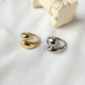 G561 Fashion Chunky Gold Ring for Women Wide Stacking Geometric Stylish Adjustable Rings