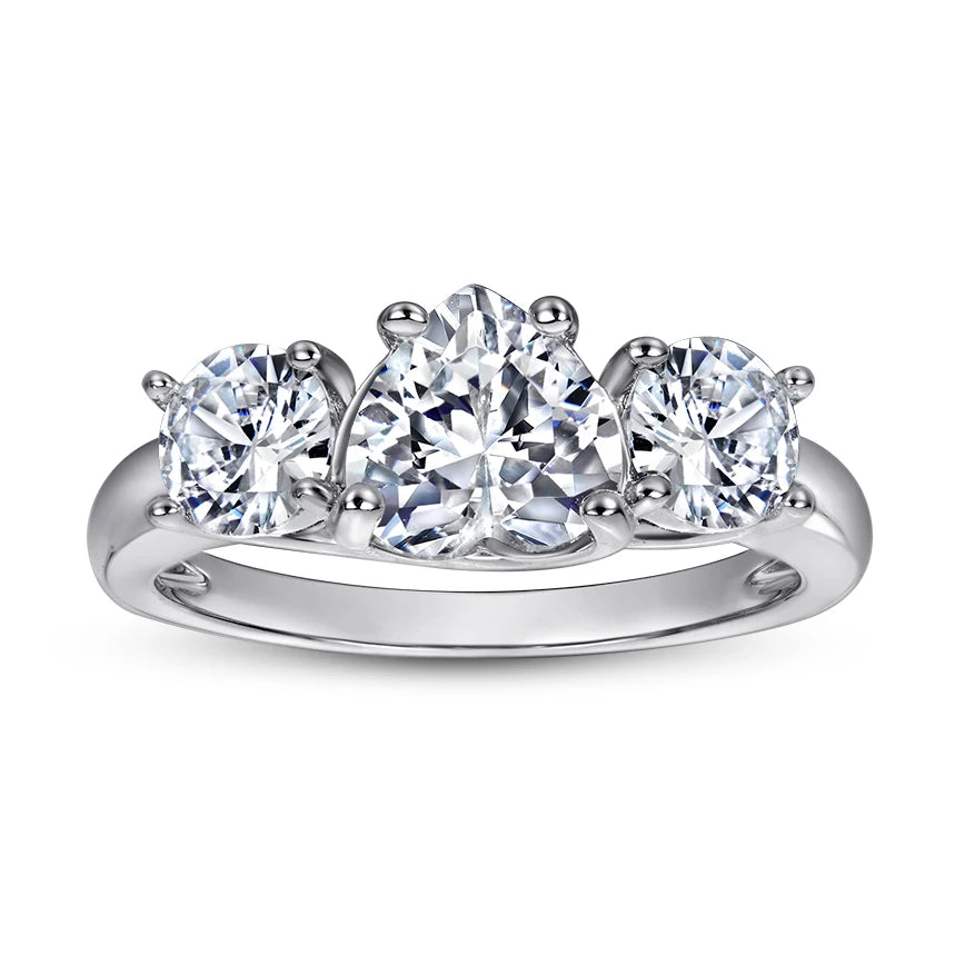 Wholesale Luxury 925 Silver Jewelry Eternity Rings for Women Love Lots Bulk Wedding Band Engagement Ring
