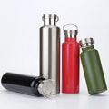 Hot Selling Custom Logo Double Wall Stainless Steel Water Bottle with Middle Mouth Vacuum Insulated for Boiling Water