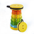 Foldable Outdoor Camping Multifunctional Retractable Stool Travel Convenient Folding Stool Portable Collapsible Telescopic Stool