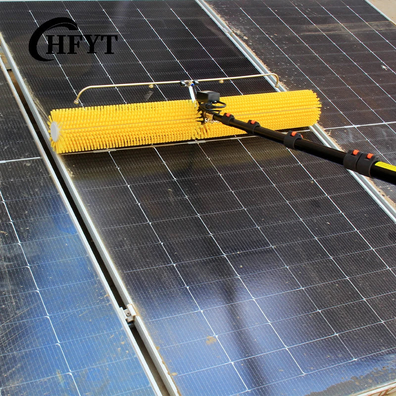 Strong Water Curtain Washing Solar Panel Cleaning Machine Electric Pv Cleaning Brush for Solar Panel Maintenance