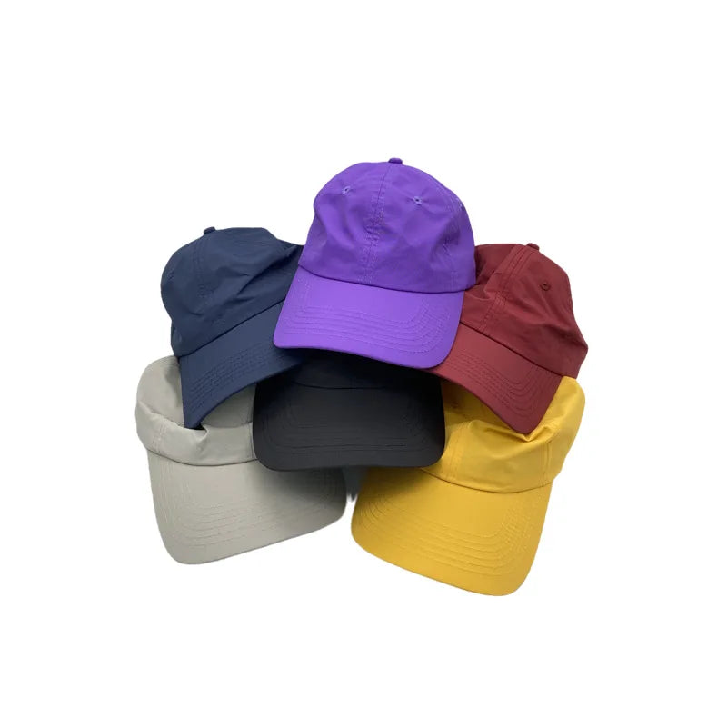Water-Resistant 100% Cotton Baseball Cap for Men and Women Simple Thin Curved Brim Dad Hat In-Stock Promotional Hat