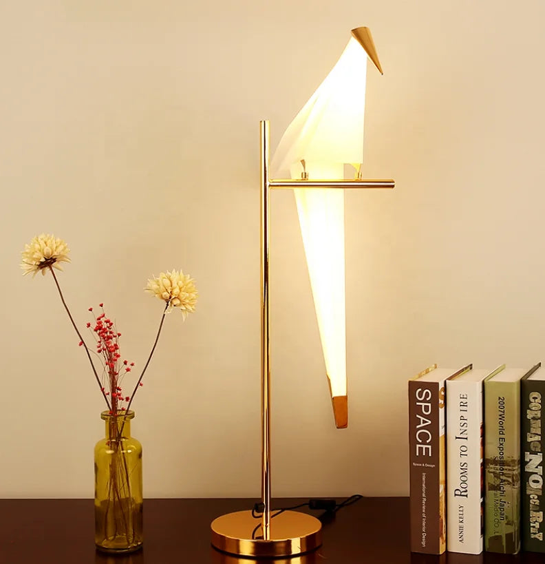 Nordic Fancy LED Birds Hotel Table Lamp Modern Bedside Desk Lamp for Bedroom JY6102