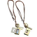 Novel Jewelry Openable Book Pendant Necklace Hourglass Necklace Leather Necklace