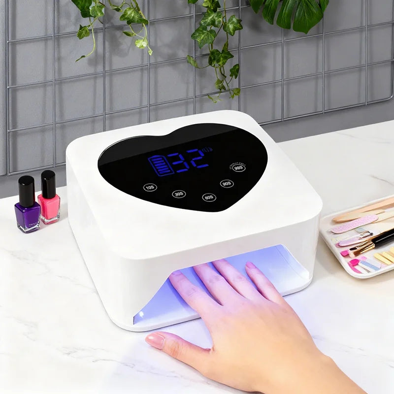 Wholesale ODM/OEM 9600mA Lithium Battery Rechargeable  Dual Light Source Cordless Gel Nail Lamp