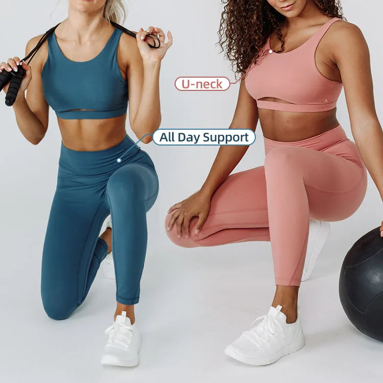 High Quality Yoga Sets Workout Apparel Activewear Women Gym Fitness Clothing 2 Piece Yoga Wear