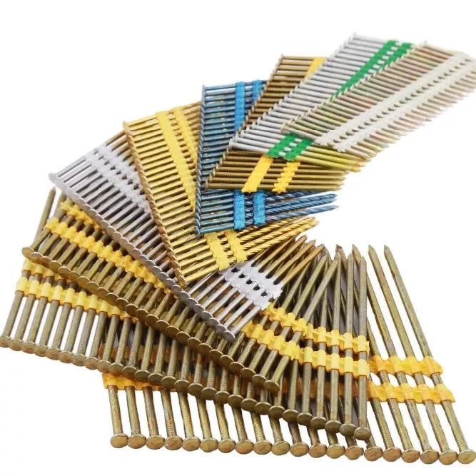 Europe Hot Sale 21 Degree Framing Nail 3" Plastic Coated Nail Smooth Shank Stock Quantities