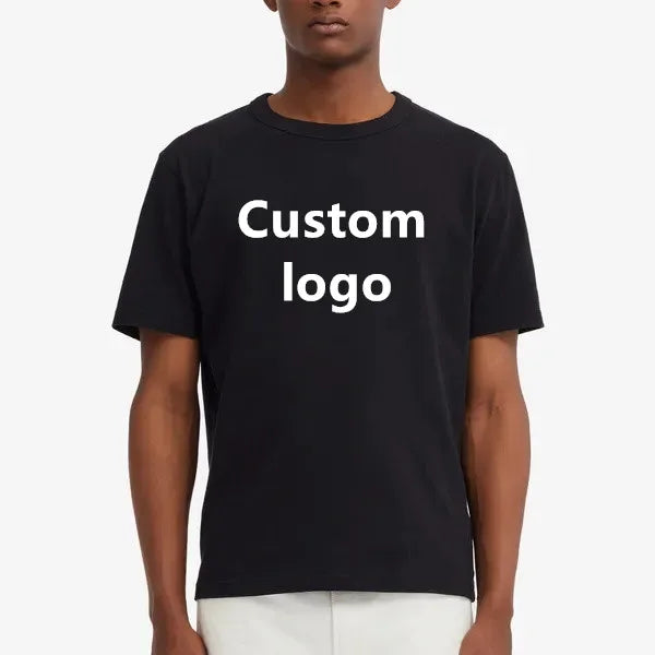 Wholesale Sample Customized Private Label Soft Tshirt Round Neck Collar t Shirts With logo Custom Printed Men's T-shirts