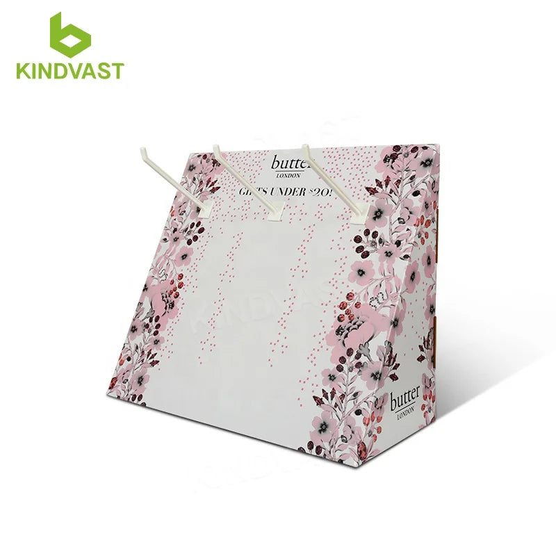 Custom Retail Countertop Table Shop Candy Box Display Cardboard with Hook