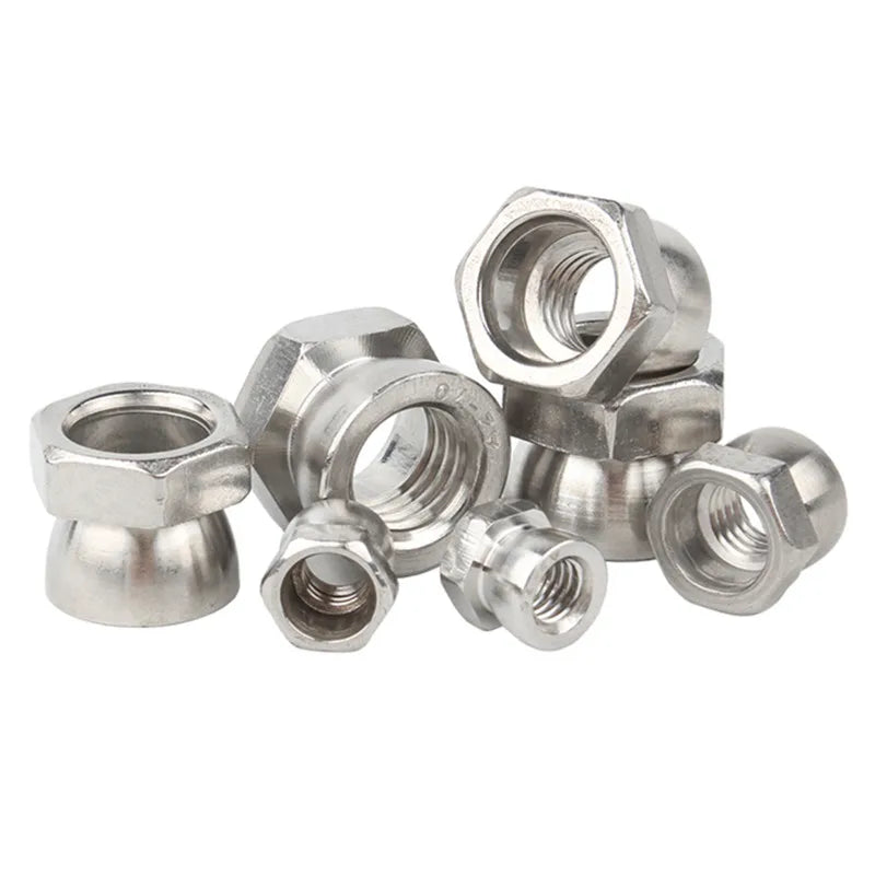 M6 M8 M10 M12 A2 A4 Security Shear Nut Stainless Steel 304 316 Twist Off Anti-theft Break Away Nut Solar Anti Theft Nut