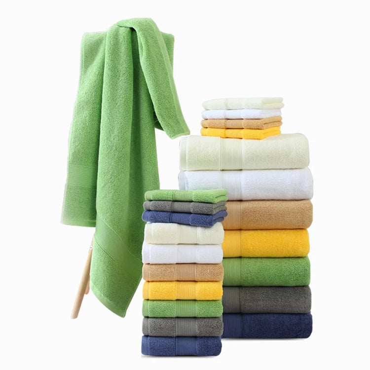 Luxury Cotton Hand Towels  Spot Soft comfort Star Hotel Home Bathroom Bath 100% Cotton Wool Fabric Bath Towel Set