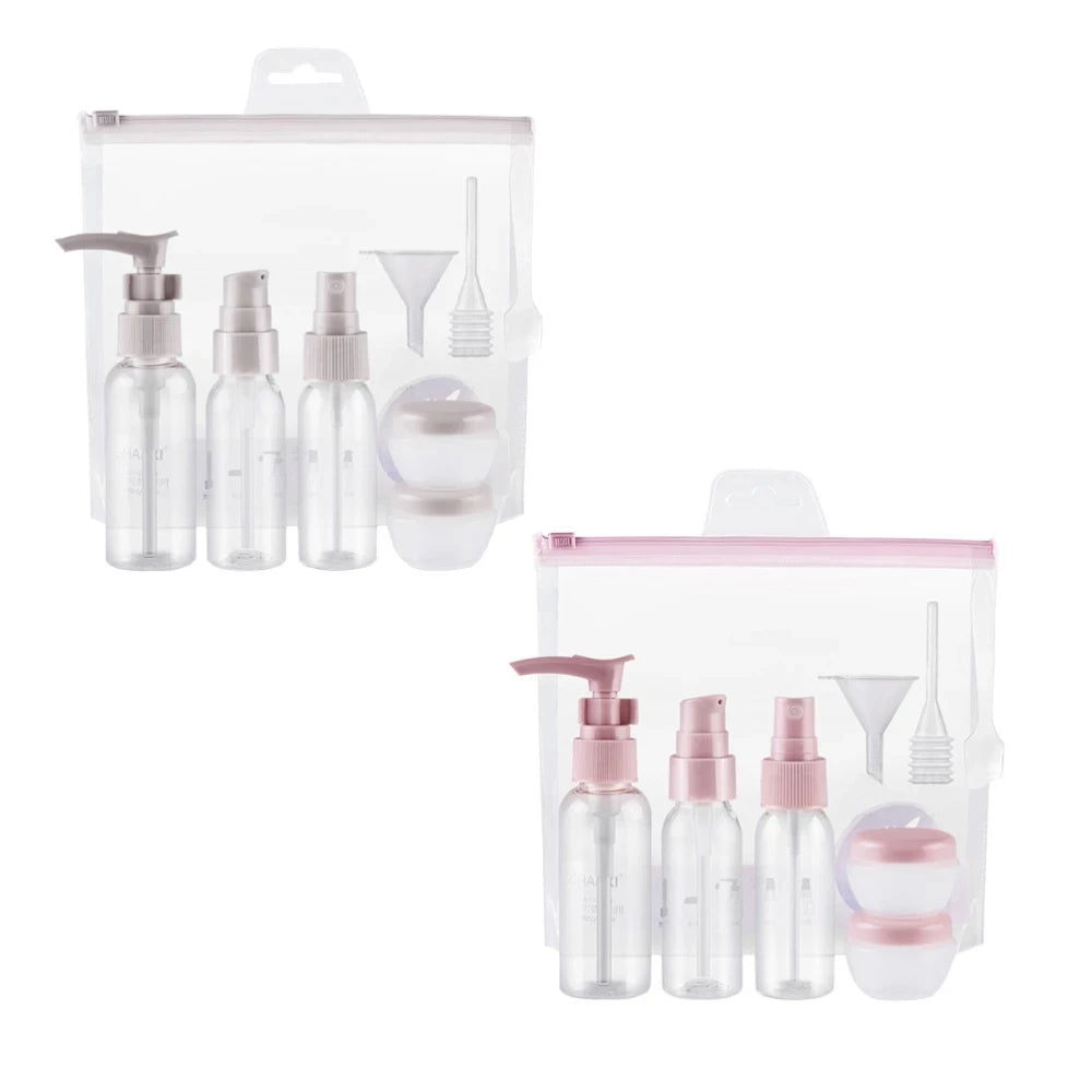 Cosmetic Shampoo Leakproof Travel Bottles Set Travel Toiletry Bottle Pack Travel Set Kit