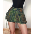 2026 Modern Design Wide Leg Women'S Mixed Colors High-quality Vibrant Denim Skirt Long Korean Style Suspender