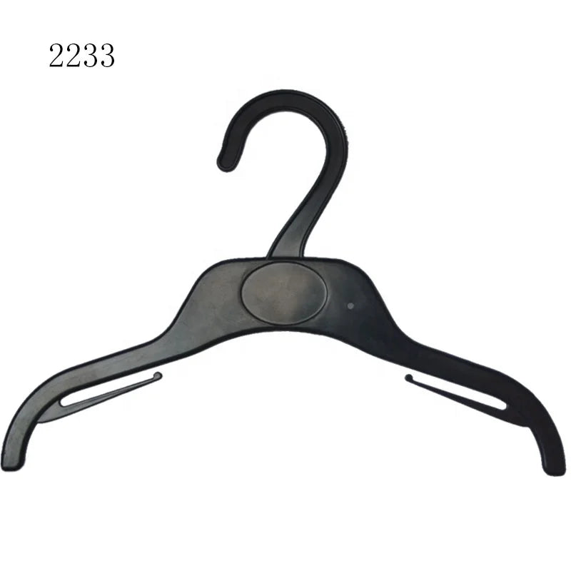 Wholesale Kids Clothes Hangers Black Plastic Custom Hangers With Logo