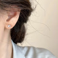 Dainty Fashion Jewelry Simple Zircon Alloy Stud Earrings Wholesale Geometric Party Anniversary Gift