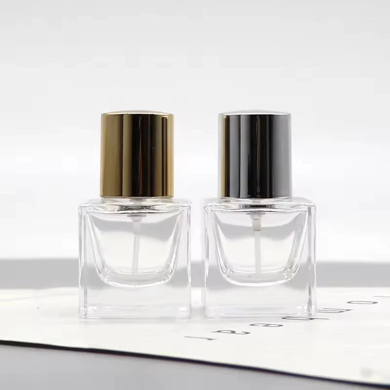 MUB New Design 18ml Clear Thick Bottom Easy Crimping Fine Mist Perfume Glass Empty Bottle OEM