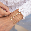 Luxurious Gold-Plated Heart-Shape Electroplating Adjustable Bracelet Popular Cross-Border Fashion Accessory for Europe America