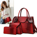 2025 New Ladies' Crossbody Bag Multi-piece Zipper Closure Portable Lizard Design Single Double Fashionable for Summer Winter