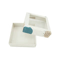 Small Eco-friendly Kraft Folding Paper Box Cake Cookie Soap Packaging Gift Boxes with Clear Lid Window