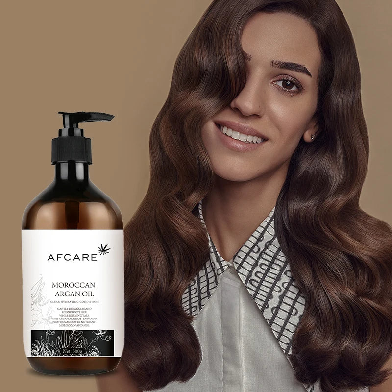 Private Label Organic Keratin Argan Oil Hair Conditioner for Women Sulfate-Free and Color-Protection for Curly Hair