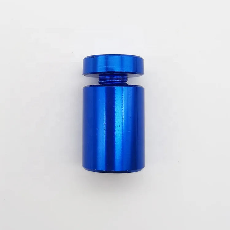 Direct Manufacture 13*19mm Aluminum Sign Standoffs Acrylic Holder with Anodized Blue Finish for Fastening Signage