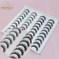 Abestyou New Arrivals 20 Pairs False Eyelashes 3d Faux Mink Strip Lashes Wholesales Silk Lash Trays with Private Custom Package
