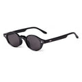 ADE WU STY2385M Retro Small Oval Sunglasses Women Trend Rivet Design College Style Sun Glasses Men Casual City Walk Shades UV400