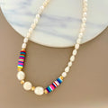 Unique Design Luxury Freshwater Pearl Choker Necklace for Girls New Coloful Fashion Brass Jewelry for Ladies Girls' Unique Gifts