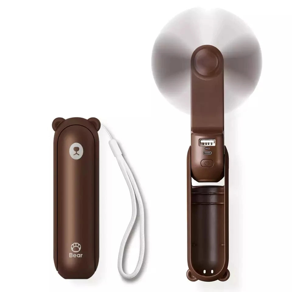 Electric Small Handheld Usb Rechargeable Battery Handy Personalized Pocket Foldable Mini Handheld Battery Operated Pocket Fan