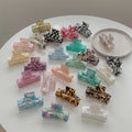 Korean Trendy Girls Square Clips Hair Accessories Women Custom Shark Claws