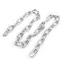 8mm 304 Stainless Steel Chain Outdoor Windproof Clothesline with Spring Buckle Welded Metal Artifact for Conveyors