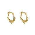 ROXI Wholesale Ins S925 Sterling Silver Personality Hollow Pattern Retro Hoop Earrings for Women